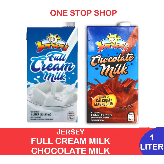 Jersey Full Cream Milk / Jersey Chocolate Milk 1Liter Shopee Philippines