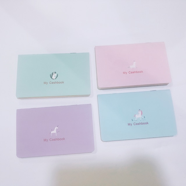 LSY Unicorn Cash notebook Tracker （Bank Passbook）4 Color | Shopee ...
