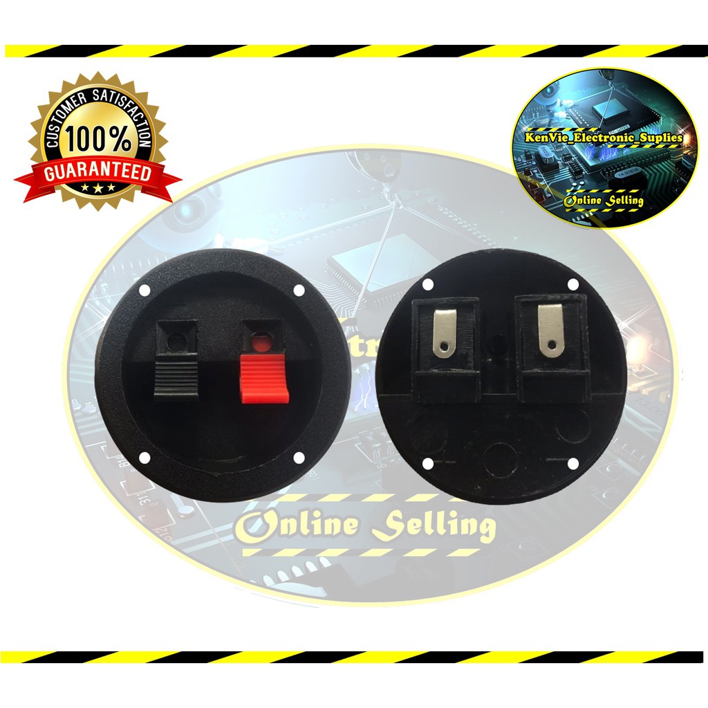 SPEAKER TERMINAL ROUND PUSH TYPE STANDARD SIZE | Shopee Philippines