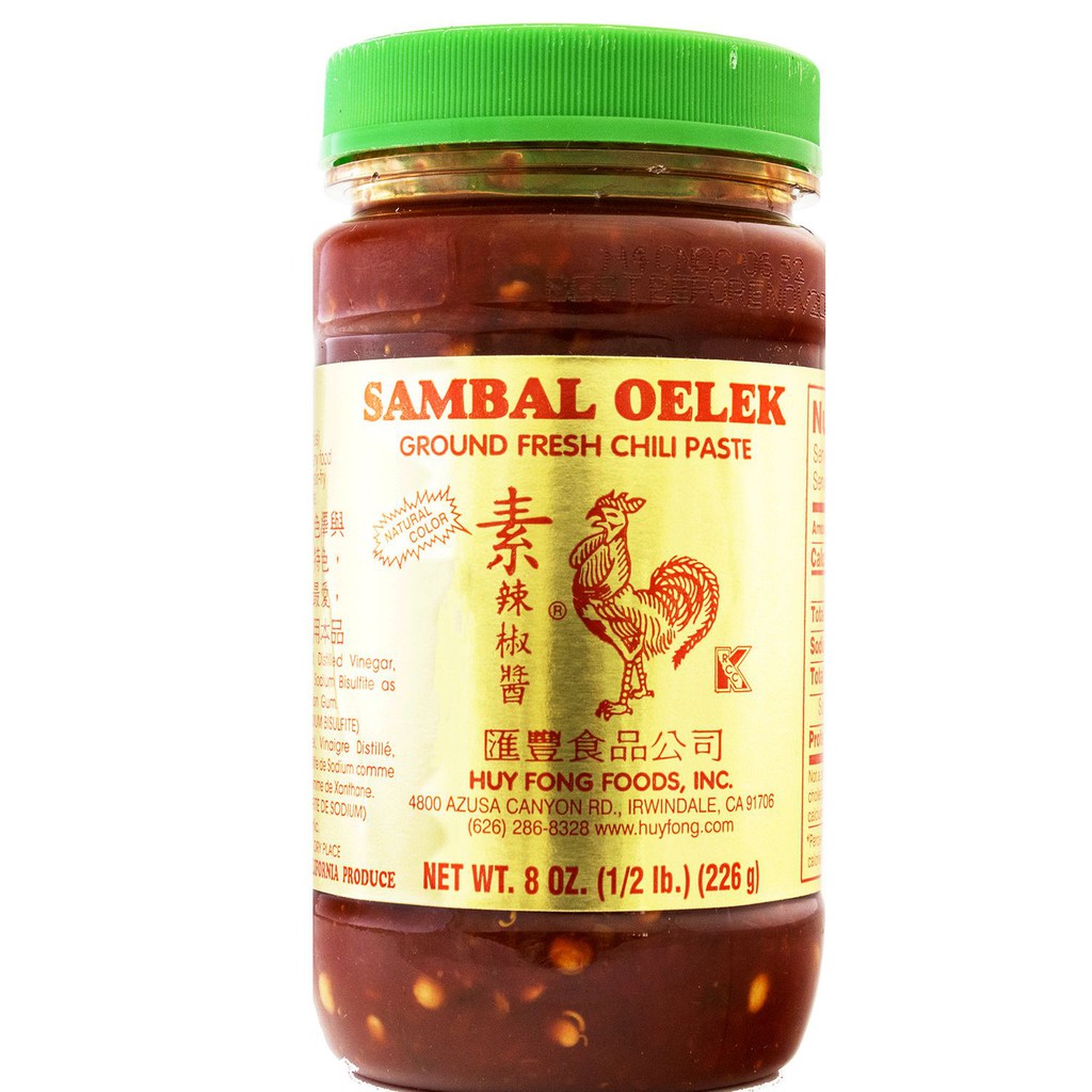 Huy Fong Sambal Oelek Ground Fresh Chili Paste (510g / 226g) Shopee