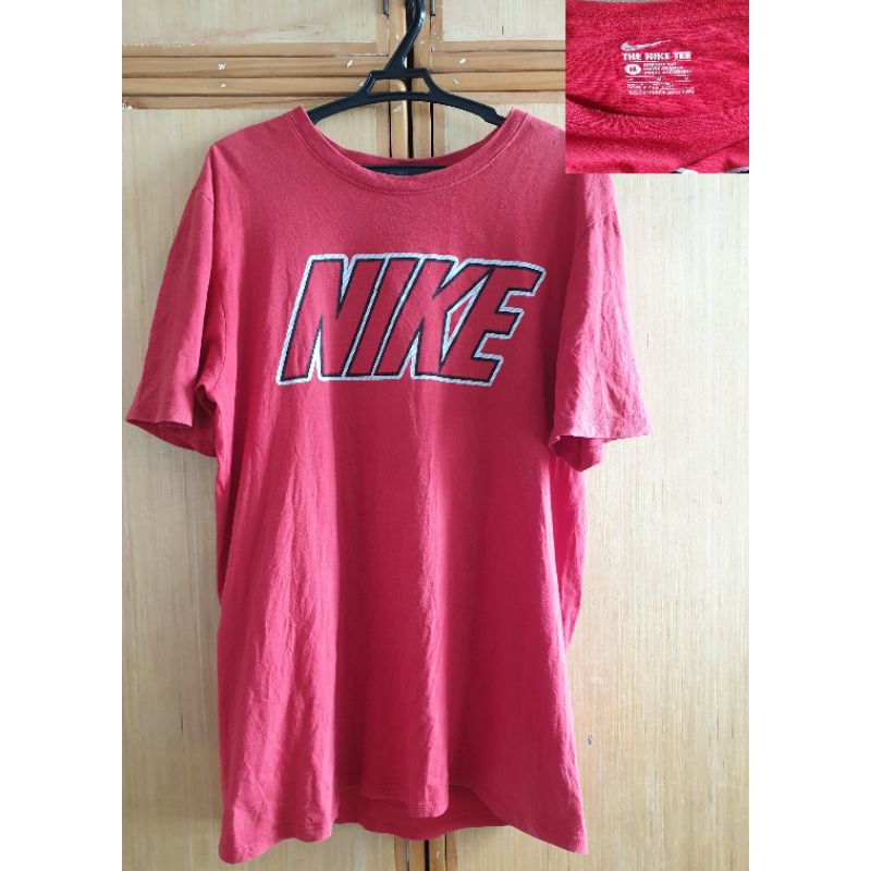 Nike Red Shirt (Authentic Preloved) | Shopee Philippines