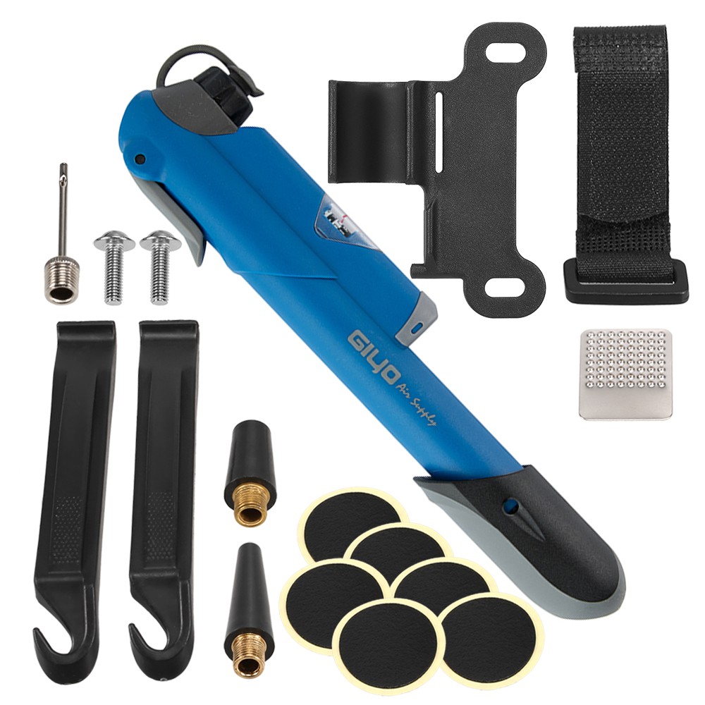 Giyo Mini High Pressure Bicycle Air Pump With Built In Pressure Gauge Shopee Philippines
