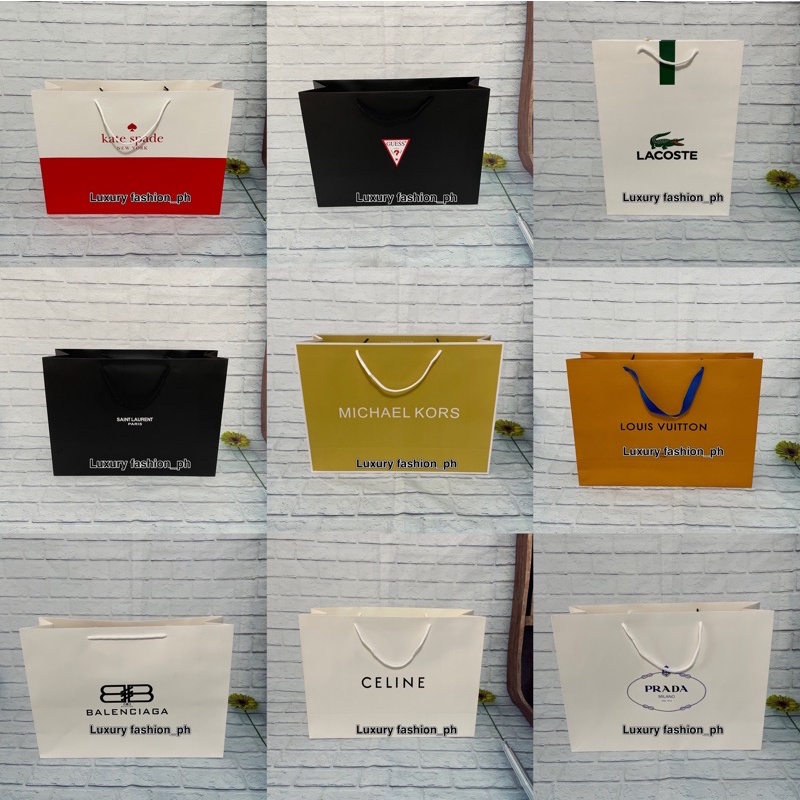 Celine Paper Gift Bag From Gift Various Sizes