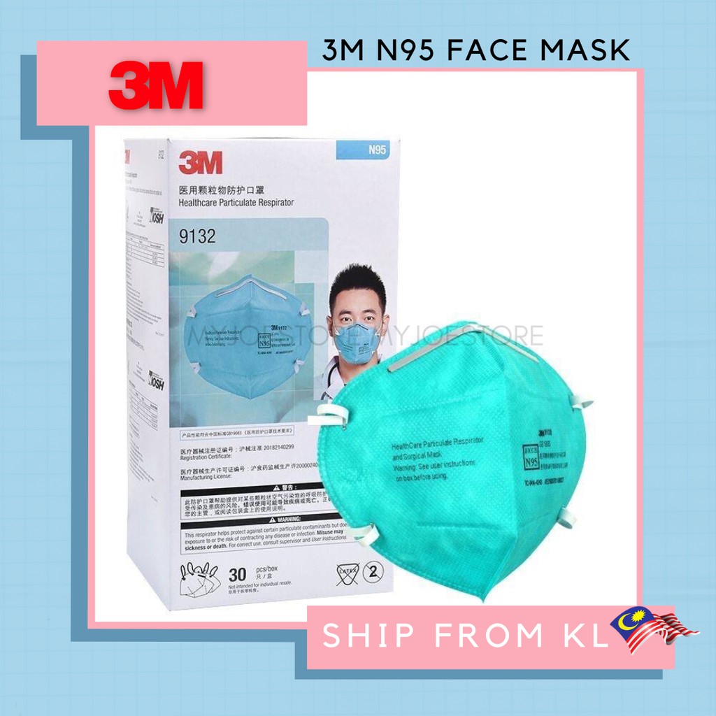 3M 9132 N95 Particulate Respirators (Headband No Valve Hospital Grade