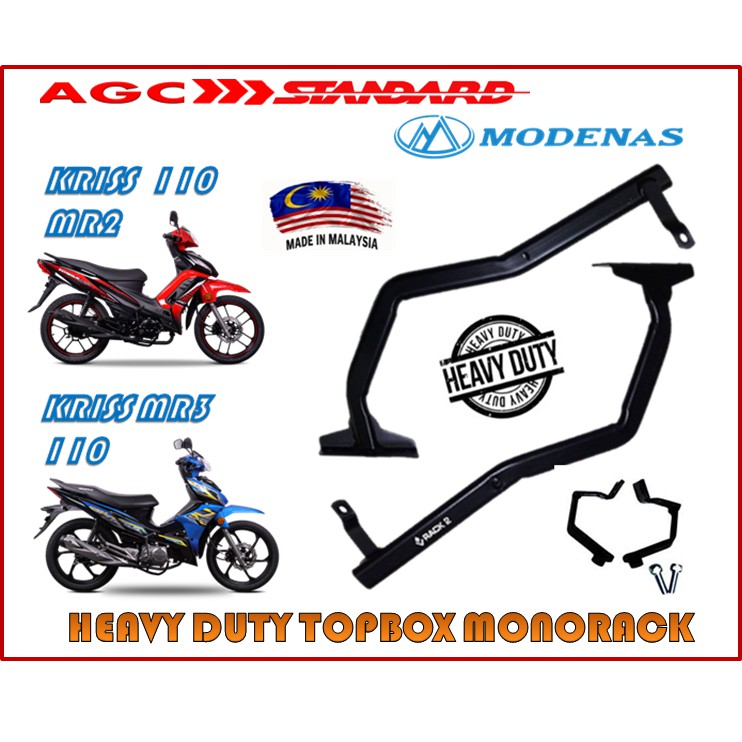 MODENAS KRISS 110 KRISS 2 MR1 MR2 MR3 GT 128 DANAMIK TOP BOX RACK ...