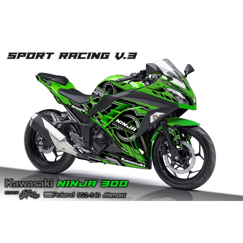 KAWASAKI NINJA 300 Decal Sticker Racing Sport V.3 | Shopee Philippines