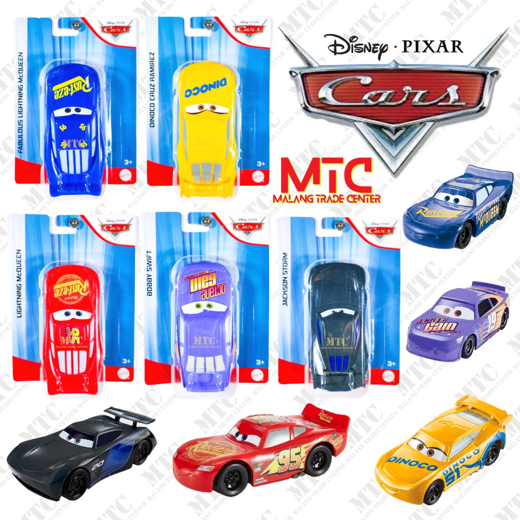 Disney Pixar Cars Original Mattel - Lightning McQueen - Dinoco Cruz ...