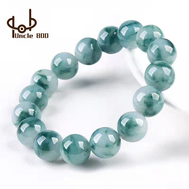 Blessed & Cleansed Natural Emerald Bracelet Round Beads 10MM Lucky ...