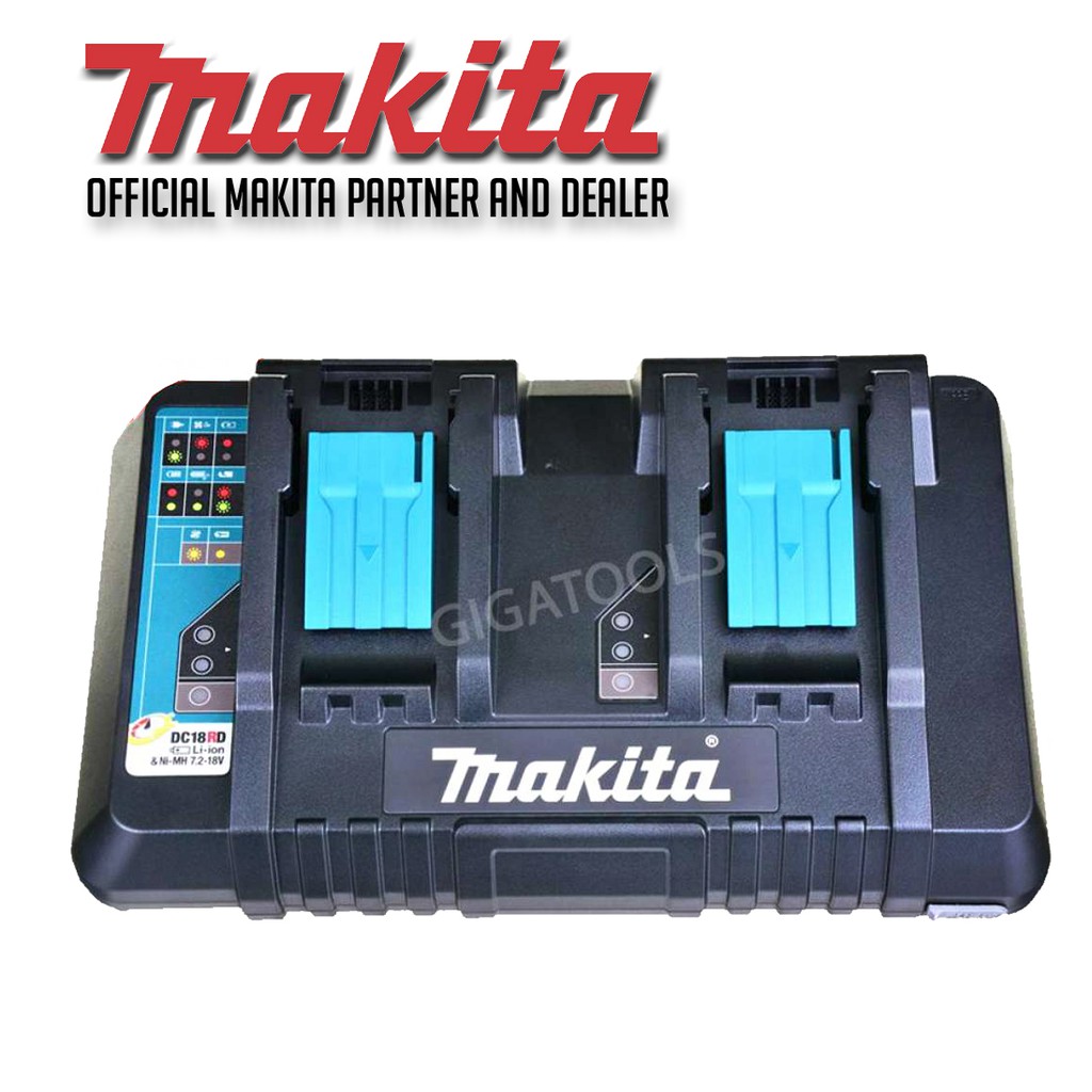 Makita DC18RD Lithium-Ion Dual Port Rapid Optimum Charger 18V LXT ...