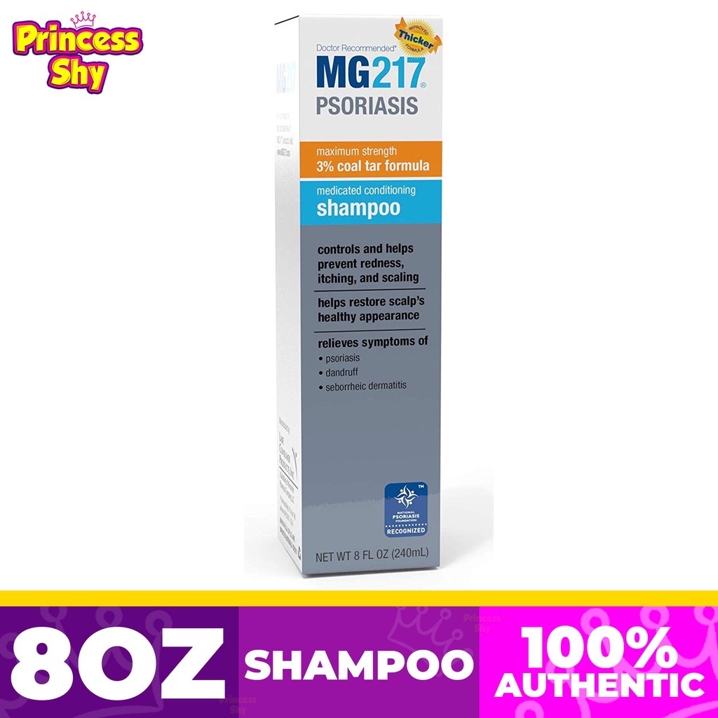 MG217 Psoriasis Medicated Conditioning 3% Coal Tar Shampoo 8 oz 240ml ...