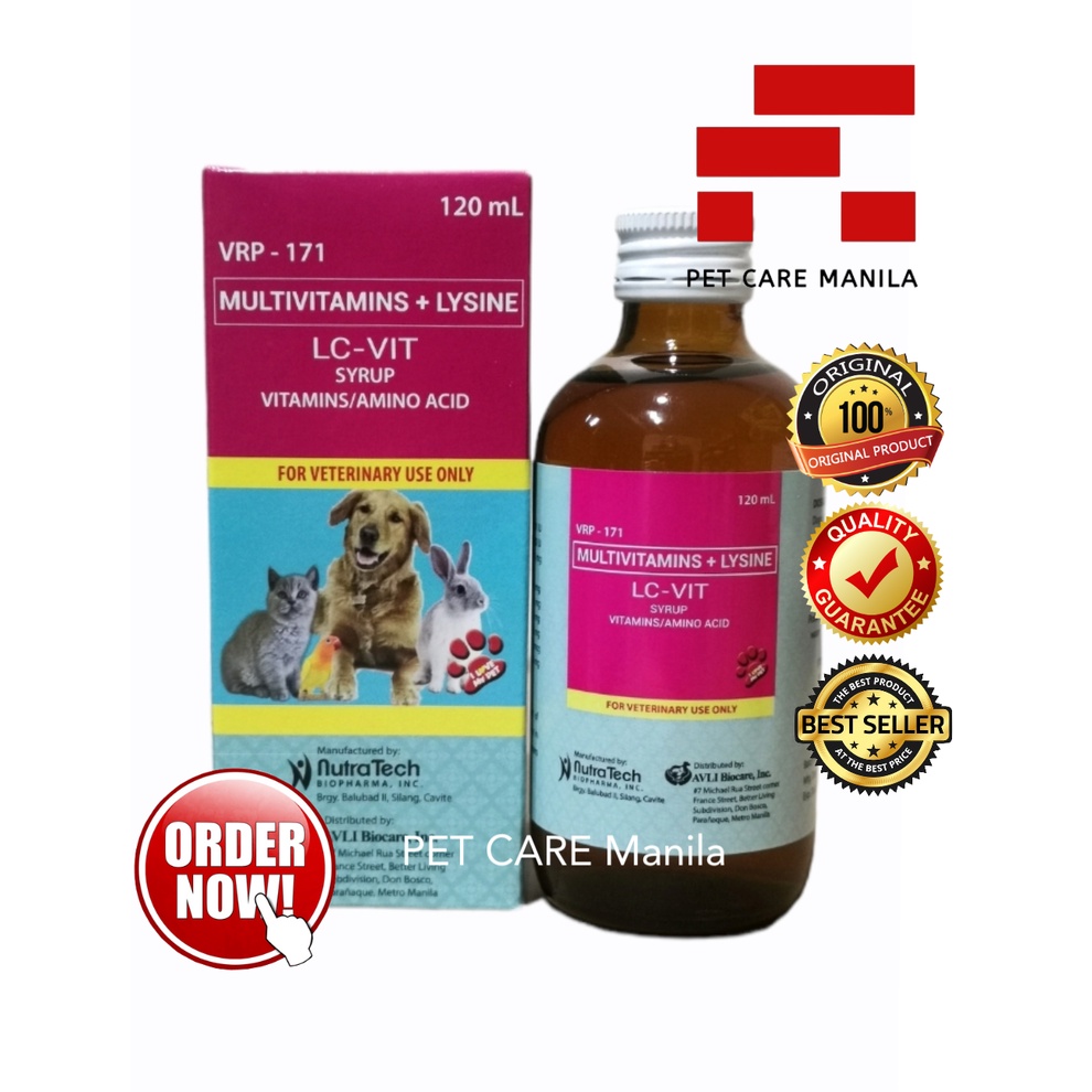 LCVIT Multivitamins + Lysine Syrup, 120 ml (LC Vit) Shopee Philippines
