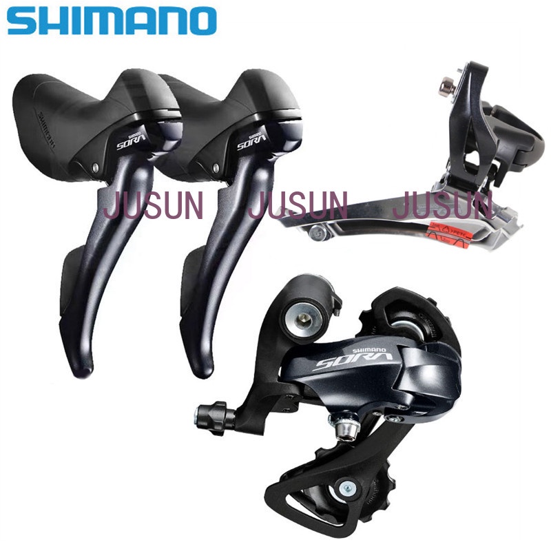 Shimano SORA R3000 Groupset 2 9 Speed 18S Road Bicycle Bike Groupsets ST R3000 STI Lever RD R3000 FD R3000 Shopee Philippines