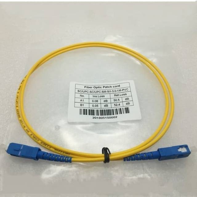 1m Patchcord SC Upc - SC Upc Fiber Optic Patch Cord SC-SC Core Simplex ...