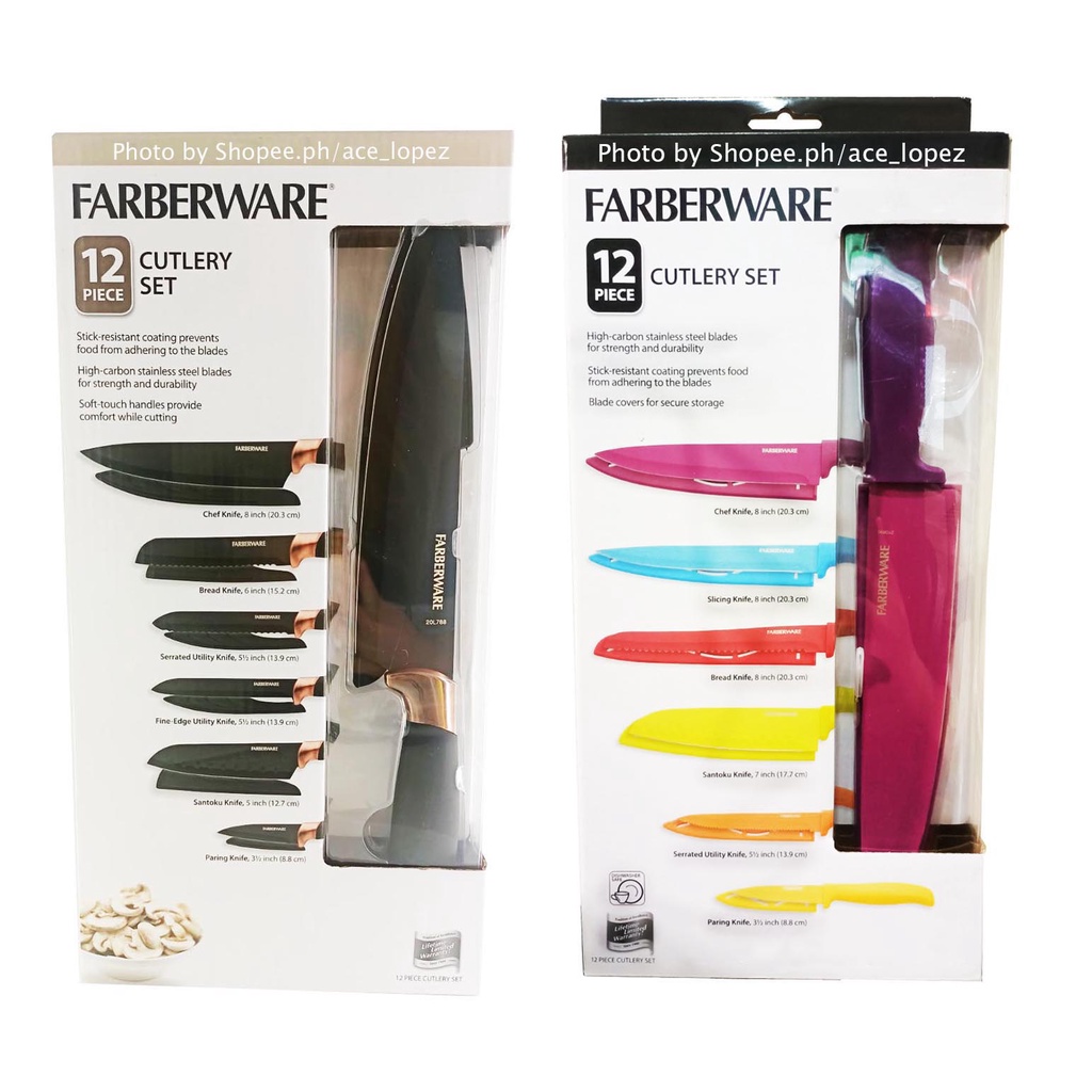 Farberware Professional 6-inch Ceramic Chef Knife with Teal Blade Cover and  Handle 