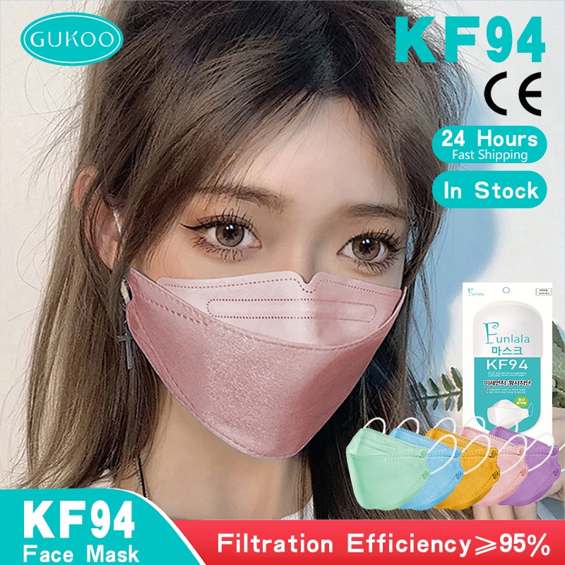 （Hot）50pcs KF94 Mask FDA Approved Face Mask Original KF94 Mask Made in