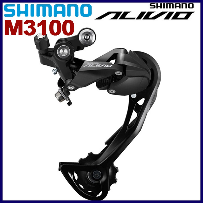 Shimano Alivio RD-M3100 9 Speed Rear Derailleur SGS SHADOW RD MTB Bike ...