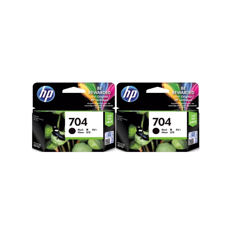 HP 704 Original Ink Cartridge (Black) Set of 2 | Shopee Philippines