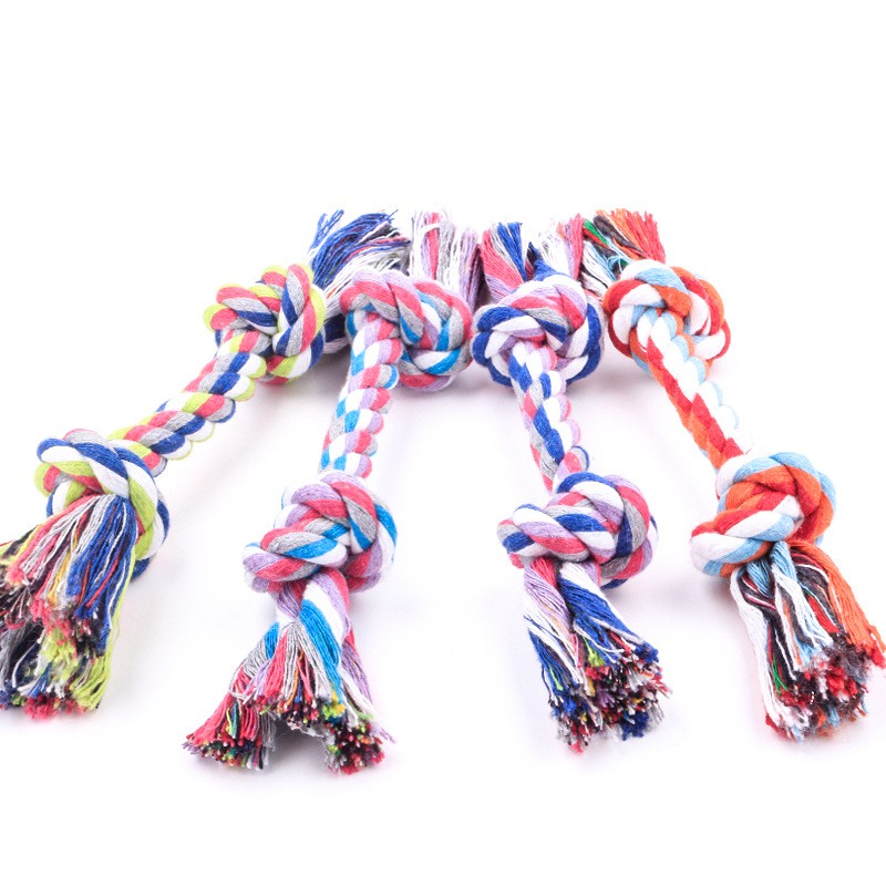 Pet dog toy braided bone rope toy Multi-size Puppy Dog Clean Molar Rope ...