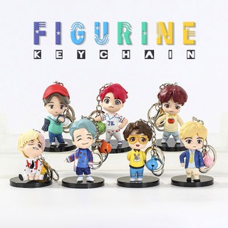 Korean Bangtan Boys Cartoon Keychain Personalized Cute Key Chain 3D PV –  String Division