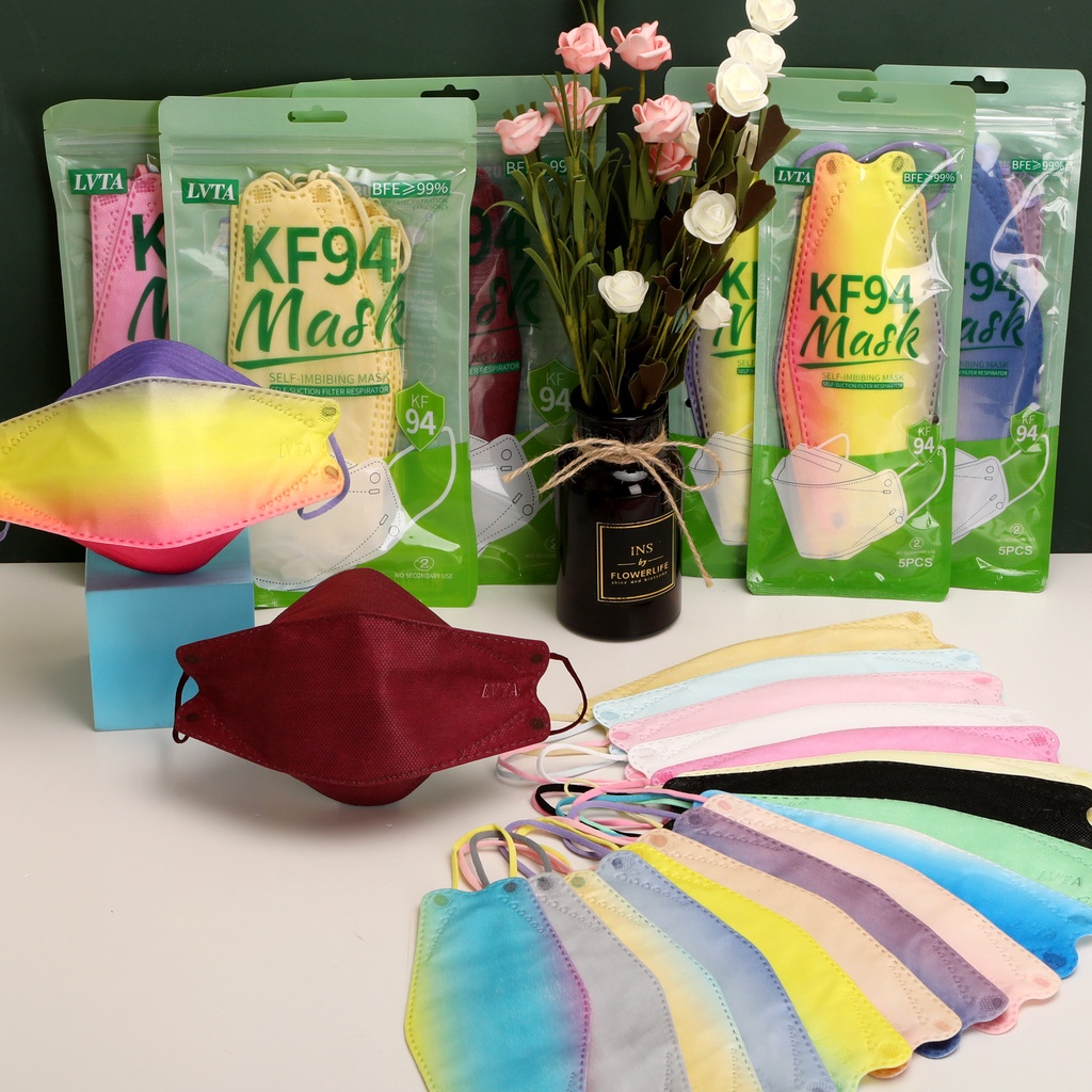 KF94 Face Mask Lvta Mask Air Fresh Mint Flavor 4 Layer Nonwoven 3D