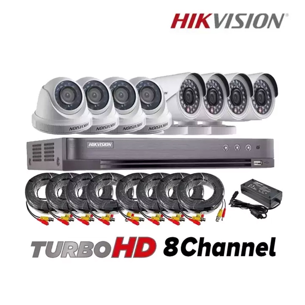 Hikvision 1080P 8 Channel HDTVI Turbo HD Surveillance CCTV Combo Kit Tv