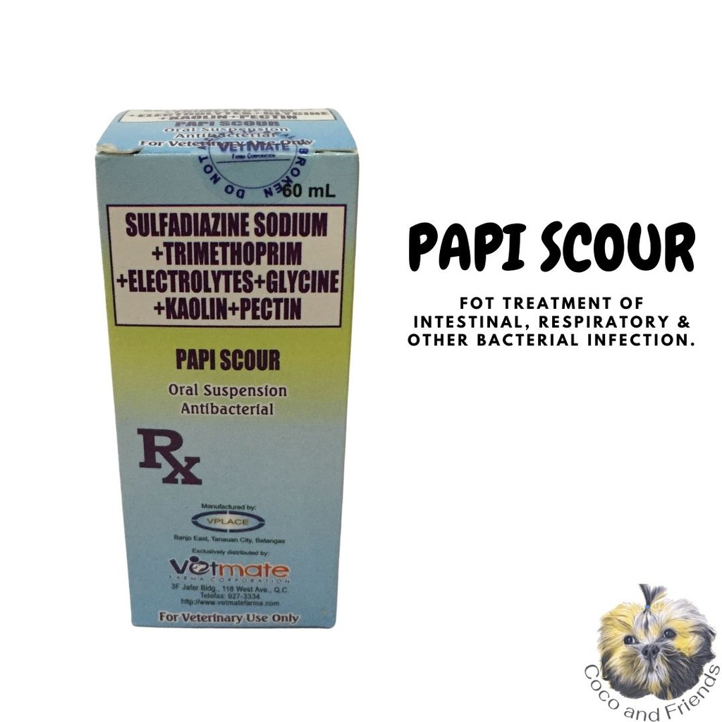 PAPI SCOUR ANTIBACTERIAL ORAL SUSPENSION (60mL) Shopee Philippines