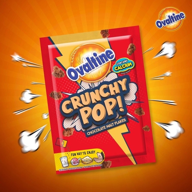 Ovaltine Crunchy Pop 1 Sachets X 8 G Shopee Philippines