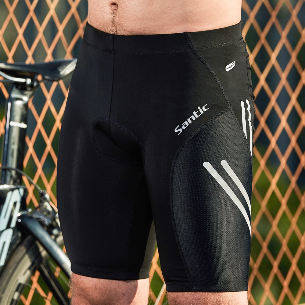 Santic Cycling Shorts Coolmax 4D Pad Shockproof Men MTB Shorts