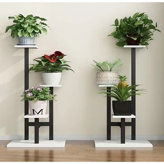 Multi-tier In/Outdoor Arch Plant Stand Metal Flower Display Holder