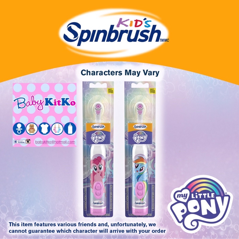 Spinbrush My Little Pony kids Powered Toothbrush | Shopee Philippines