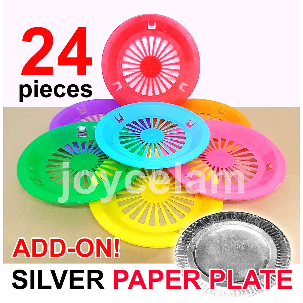 24 Paper Plate Holder (Party Colors and Secure Packing!) Shopee
