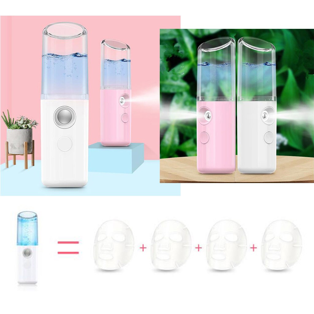 Portable USB Handy Spray Atomization Mister Face Facial *Moisturizing ...