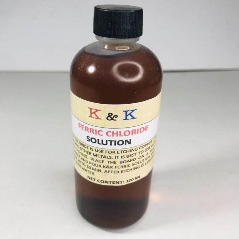 FERRIC CHLORIDE SOLUTION FOR ETCHING METAL 120ML (not for medical use