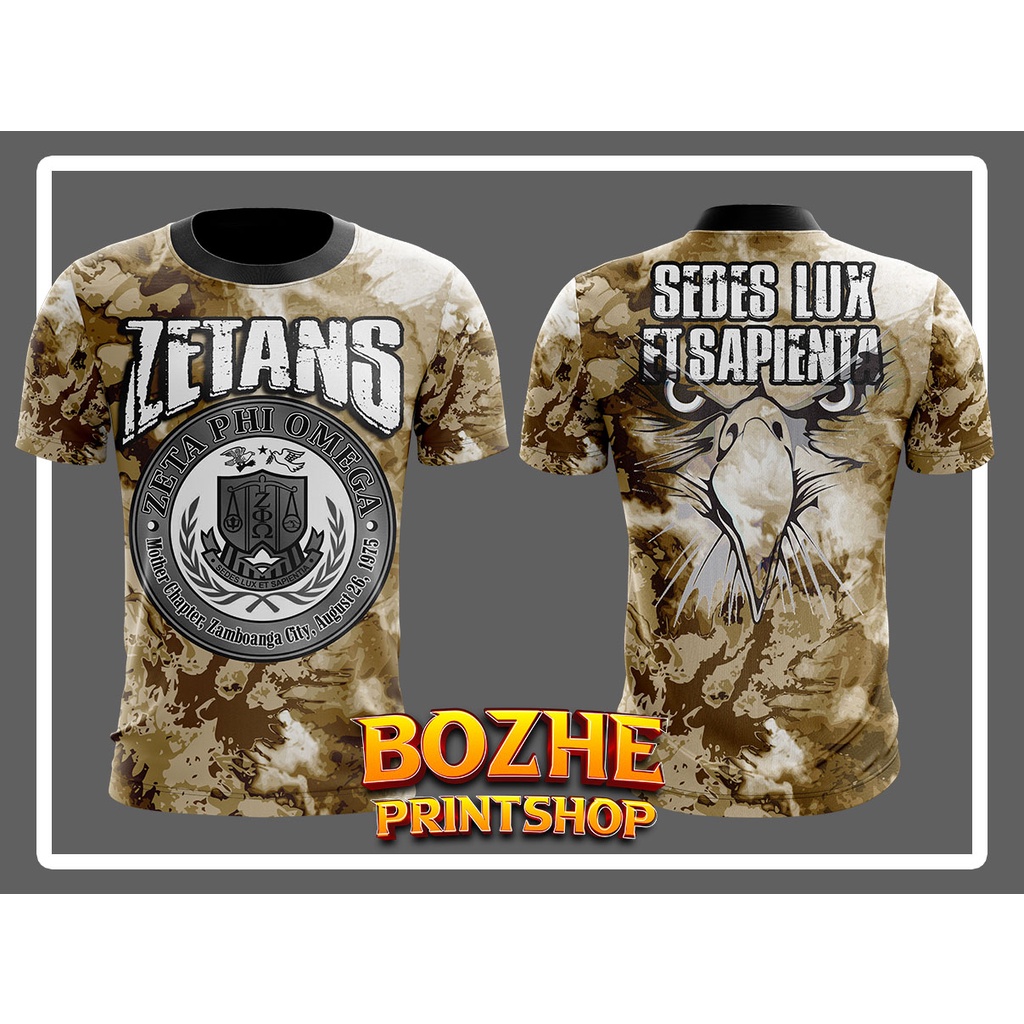 Zetans Mocha Full Sublimation Shirt Shopee Philippines