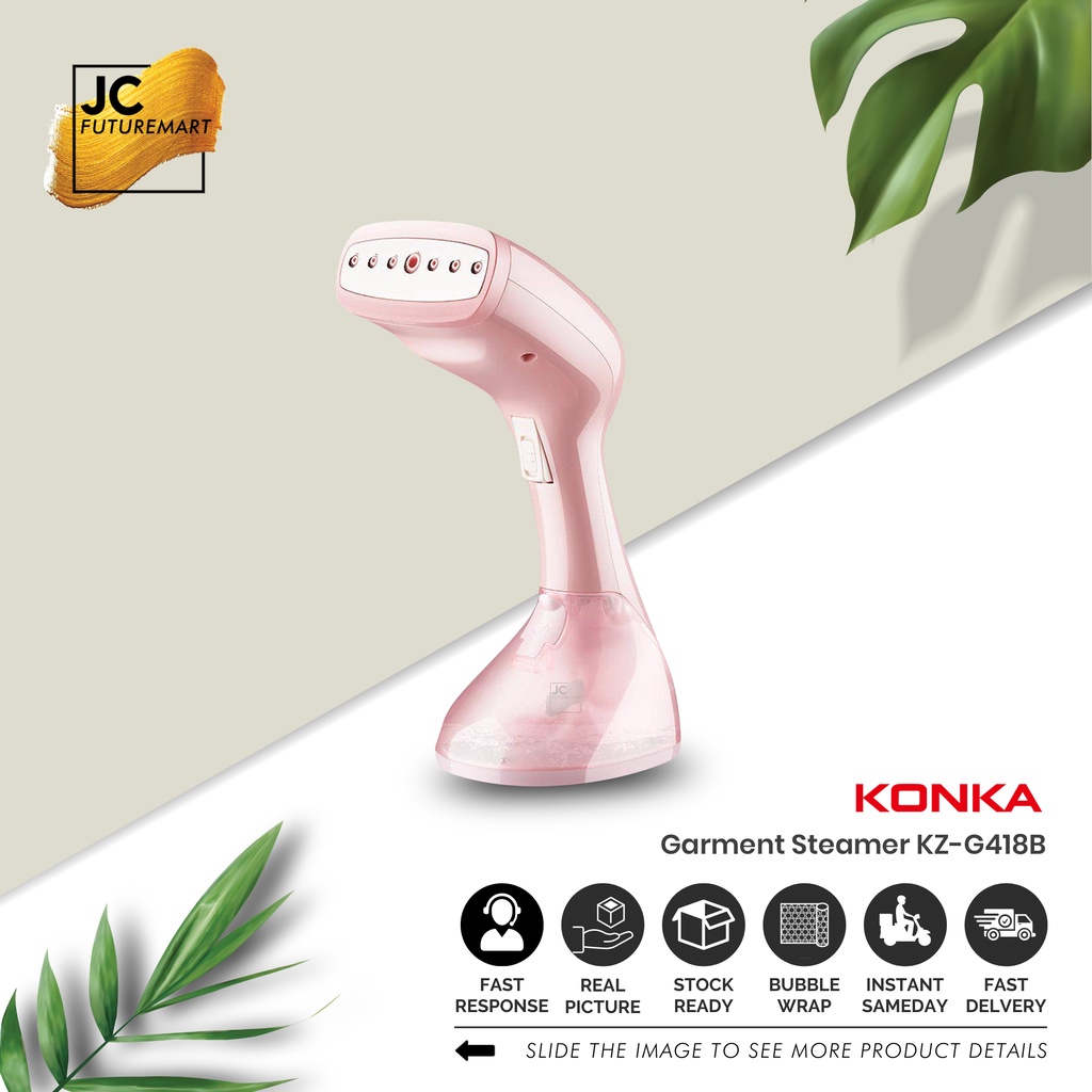 Konka GARMENT STEAMER HANDHELD Steam Iron KZG418B(WE) Shopee