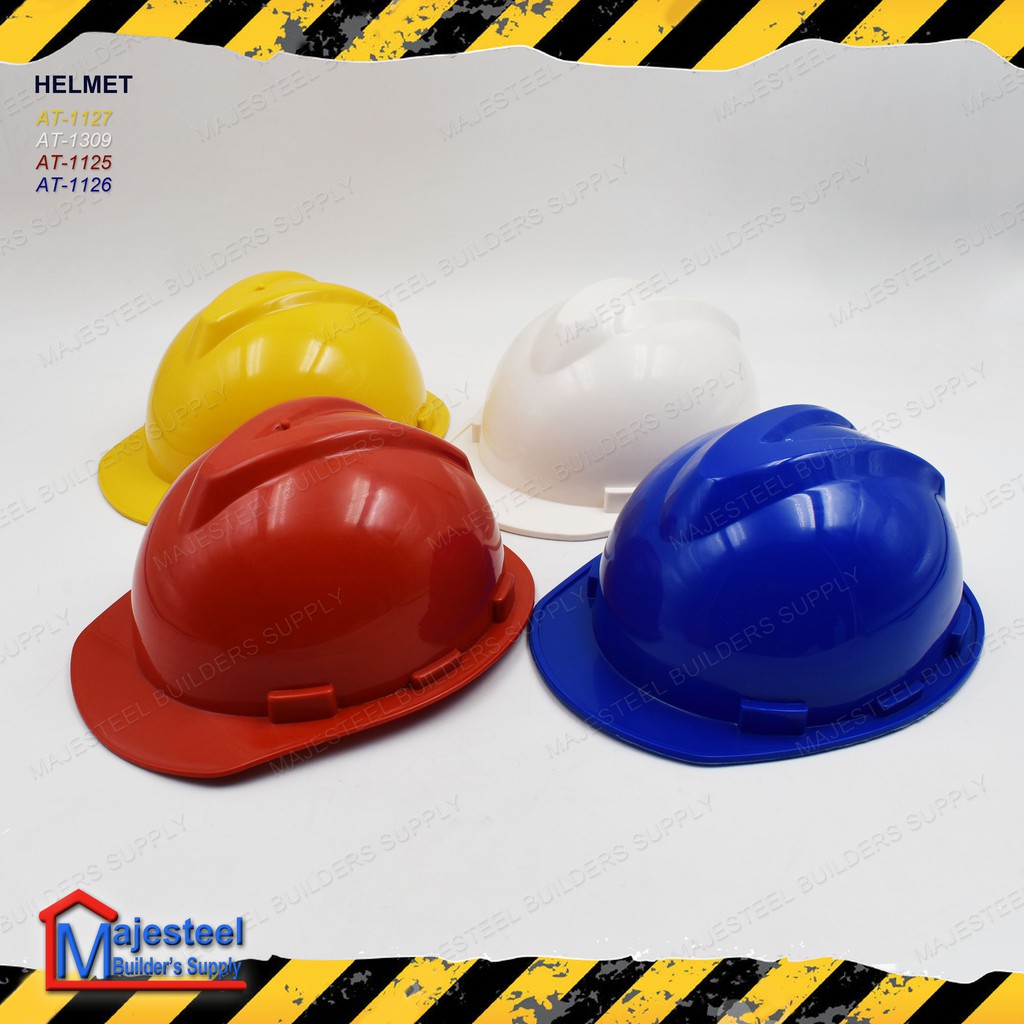 Anton Safety Adult Plastic Construction Helmet Hard Hat (MAJESTEEL