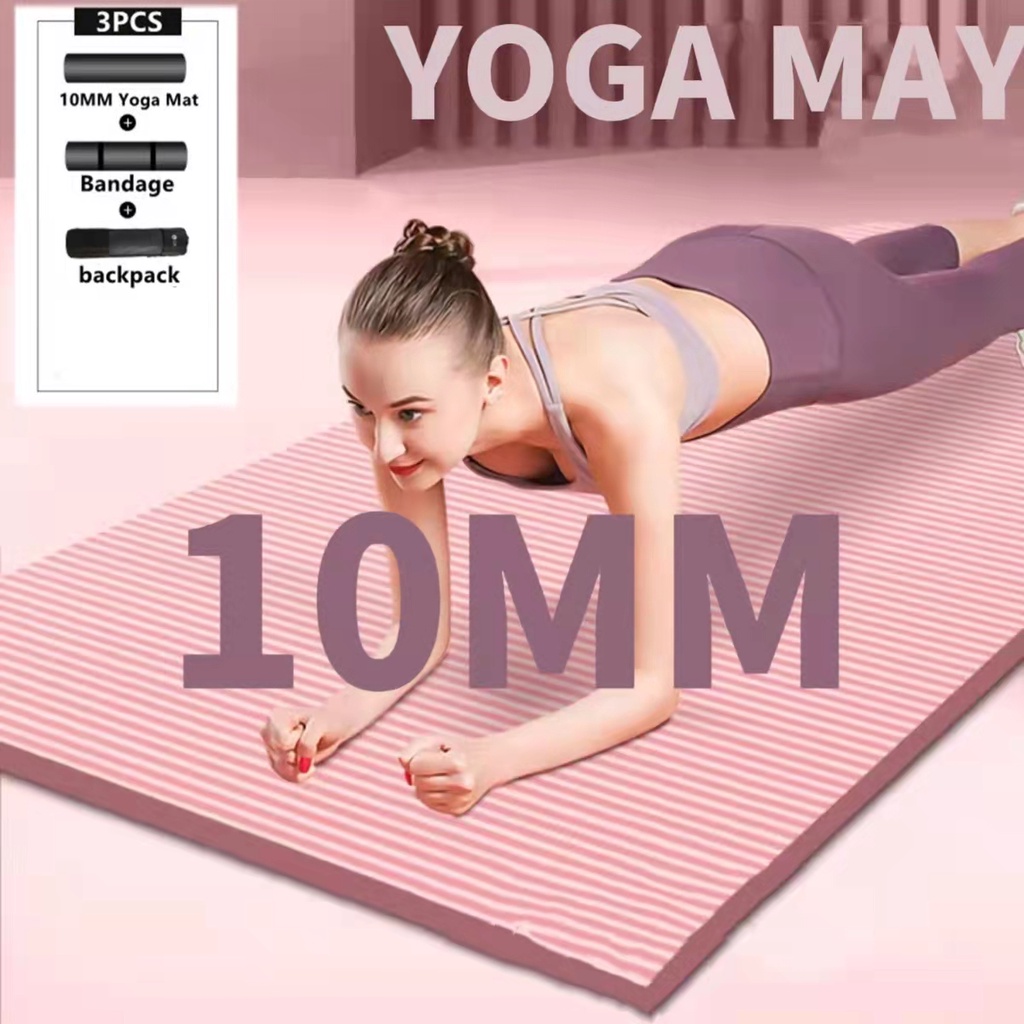 Yoga Mat High Quality Multipurpose 10MM Ultra Thick High Density Tear