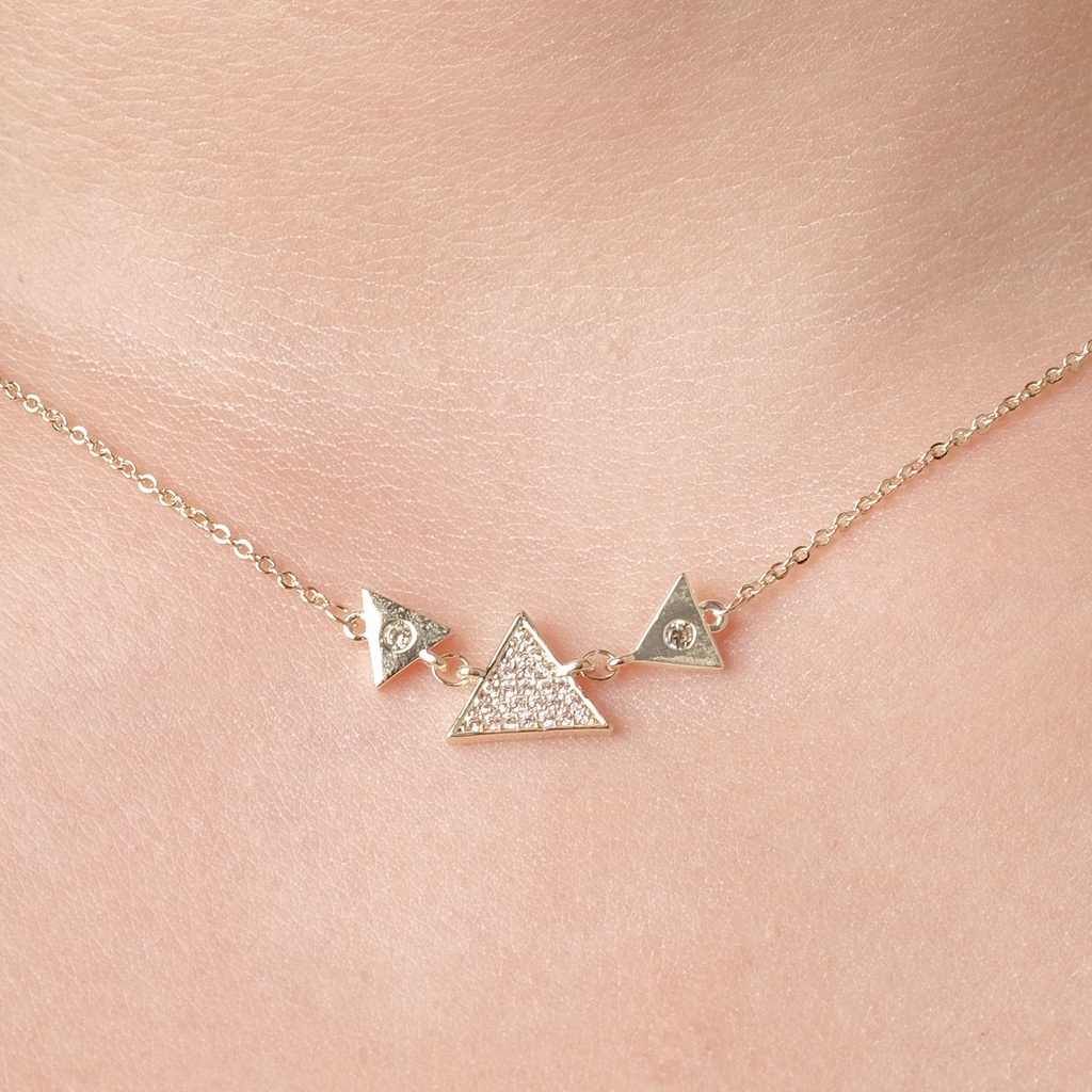 Mikana Demon Slayer 18k Gold Plated Zenitsu Inspired Pendant Necklace