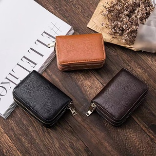 Buy Easyoulife RFID Slim Wallet Men Thin Bifold Front Pocket Wallet Genuine  Leather Card Holder (Brown) at
