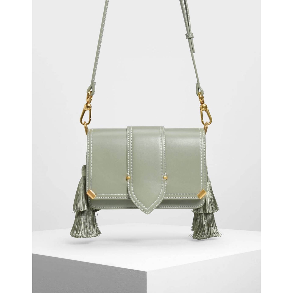 Charles and keith online tassel bag