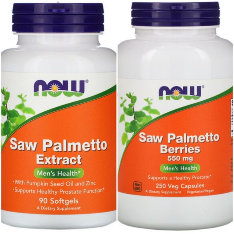 Now Saw Palmetto Extract or Berries for Healthy Prostate 90 Sofgels
