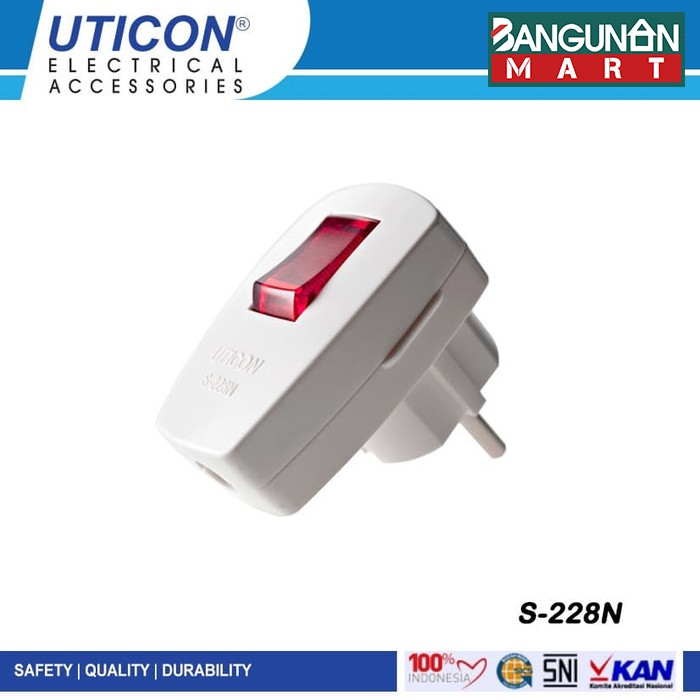 UTICON Plug - Switch S-228N Plug Head Socket | Shopee Philippines