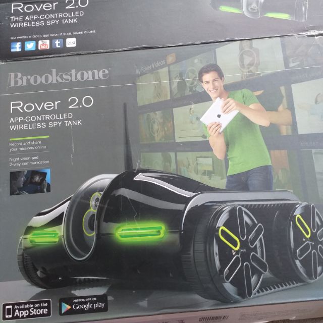 BROOKSTONE ROVER 2.0 wireless spy tank Shopee Philippines