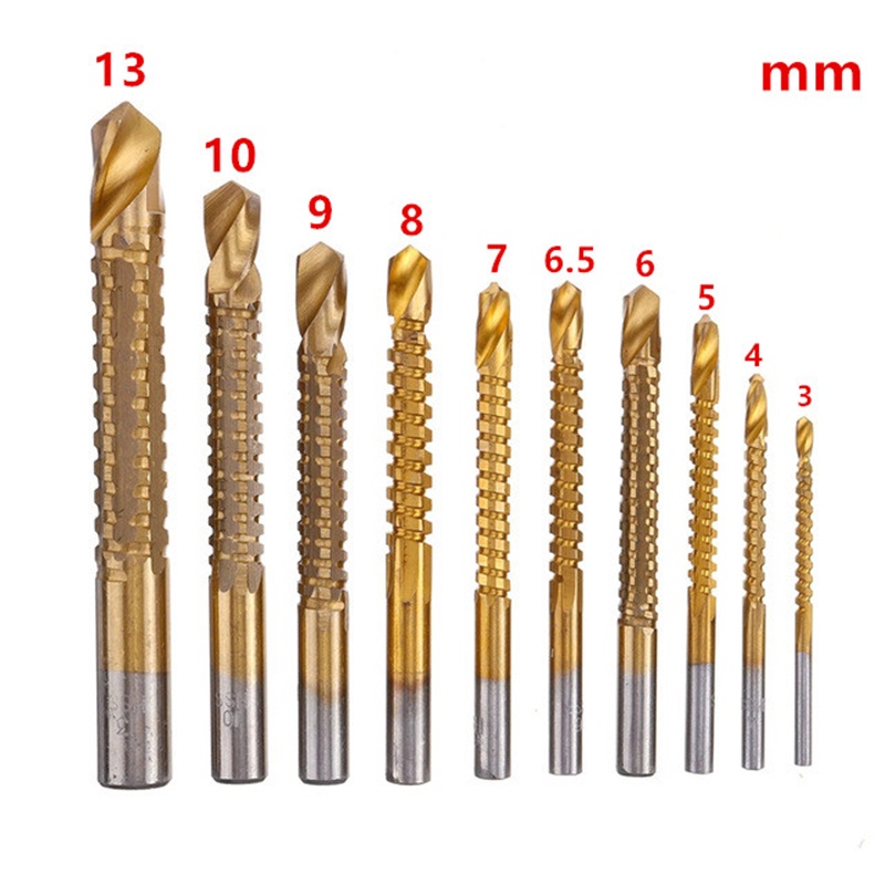 313mm HSS Drill Bit Set Spiral Metric Composite Tap Drill Bit Tap