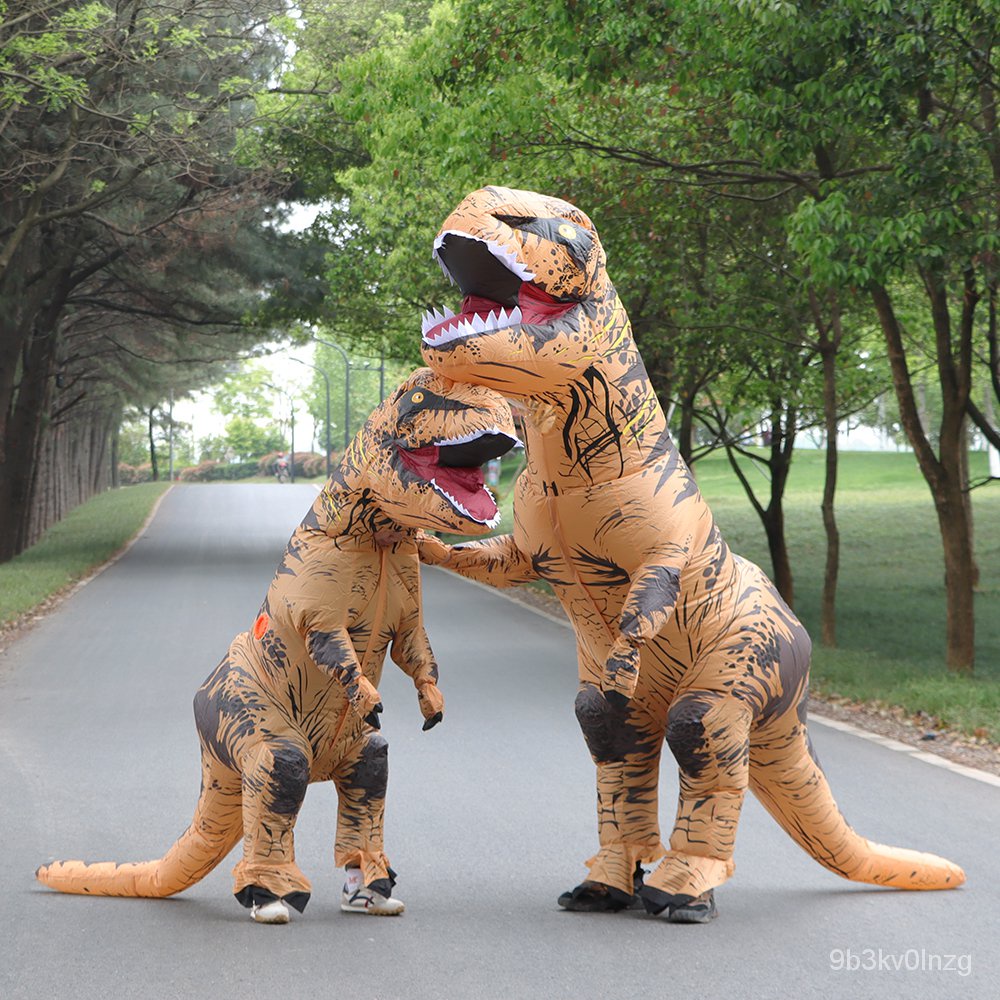 Adult Inflatable Dinosaur Costume T Rex Cosplay Party Costume Halloween