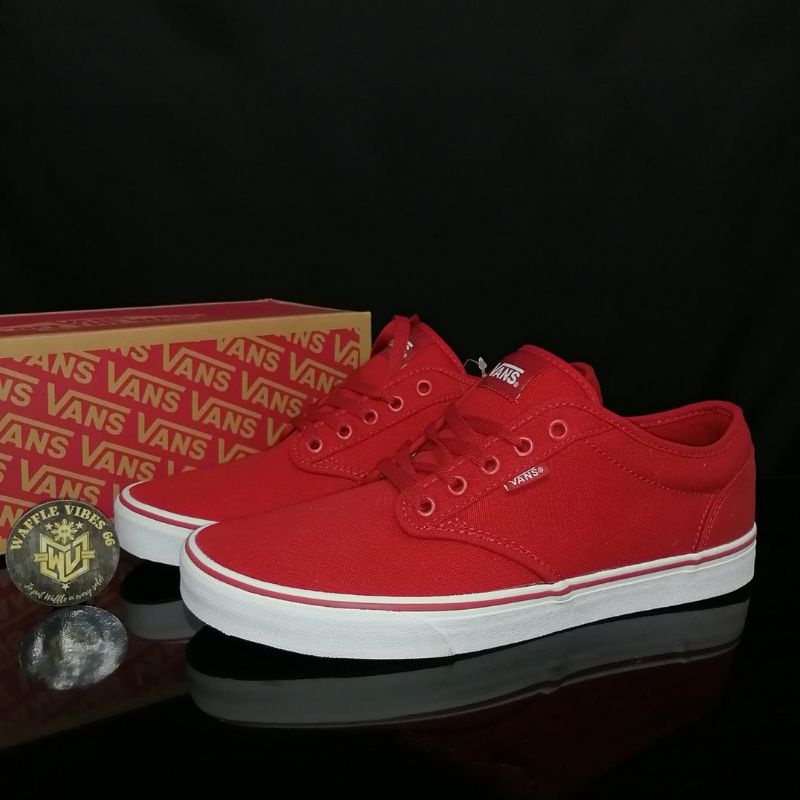 Vans atwood canvas on sale red