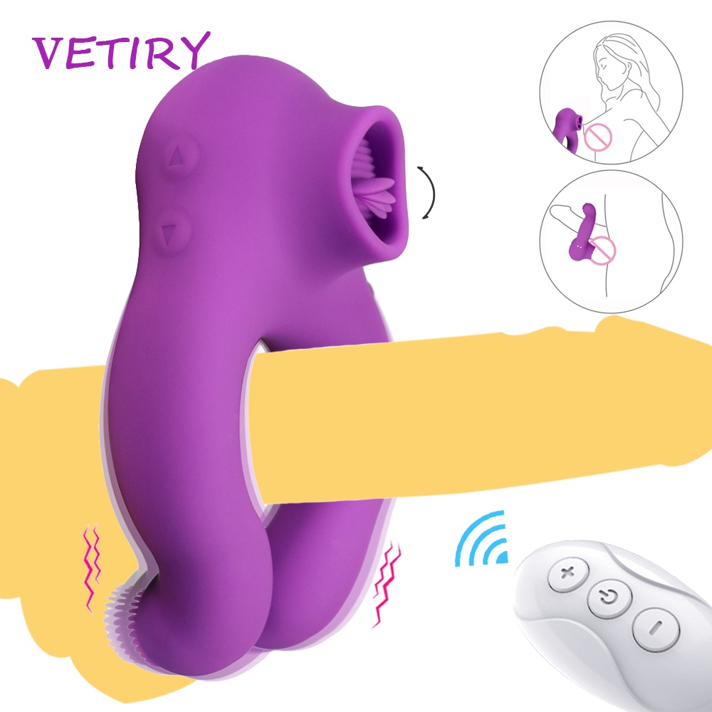 Sex Toys for Man Cock Ring Vibrator Couple Vibrator Rings for Penis 7  Speeds Tongue Licking Sucker P | Shopee Philippines