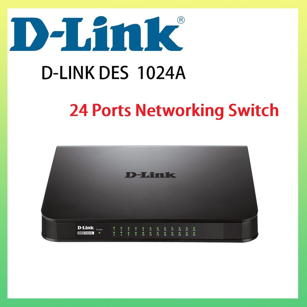 D-Link DES-1024a 24 Ports Desktop Networking Switch - D-Link 24 Ports ...