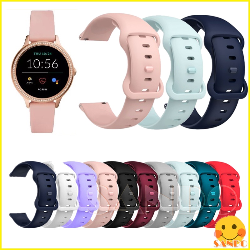 Fossil Gen 5E 42mm Women Smart watch soft silicone strap smartwatch replacement wristband band straps accessories Shopee Philippines