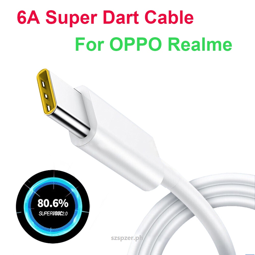 Original Type C Cable For Realme Phone Charger Cable 65W 6A Fast Charge ...